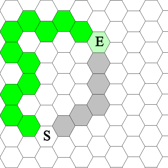 Hex Minimum Path